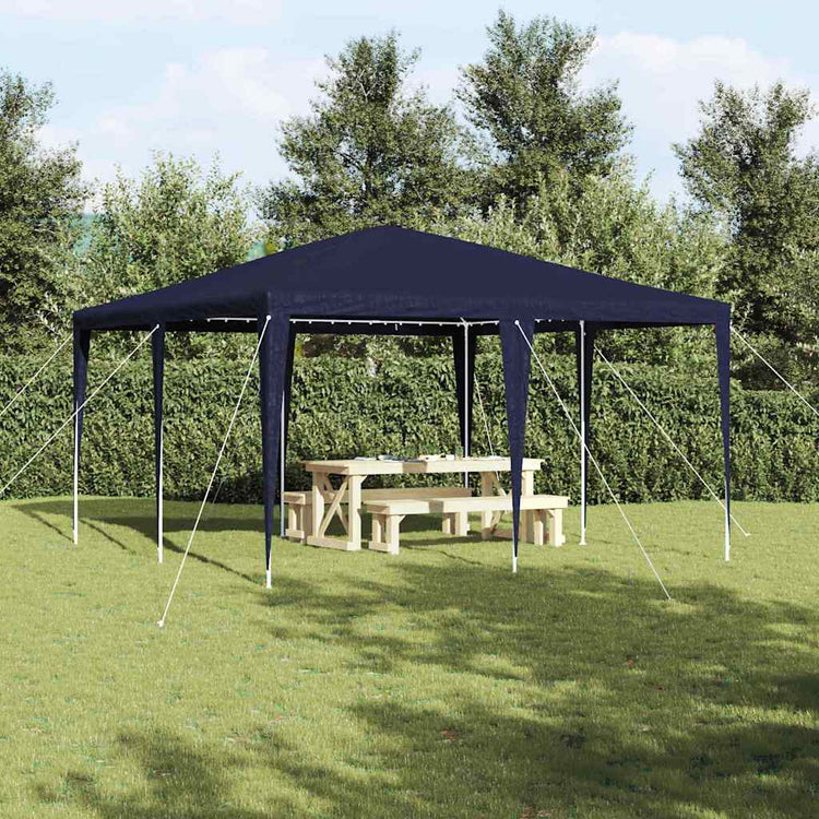 Vidaxx tente de fête bleue 400 x 400 x 266 cm polyéthylène et acier