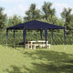 Vidaxx tente de fête bleue 400 x 400 x 266 cm polyéthylène et acier