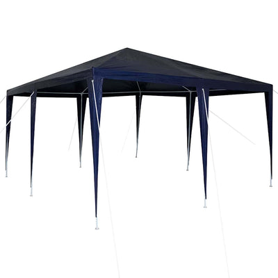Vidaxx tente de fête bleue 400 x 400 x 266 cm polyéthylène et acier