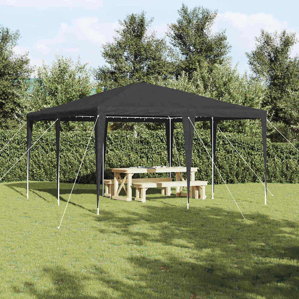 Vidaxx tente de fête anthracite 400 x 400 x 266 cm polyéthylène et acier