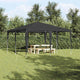Vidaxx tente de fête anthracite 400 x 400 x 266 cm polyéthylène et acier