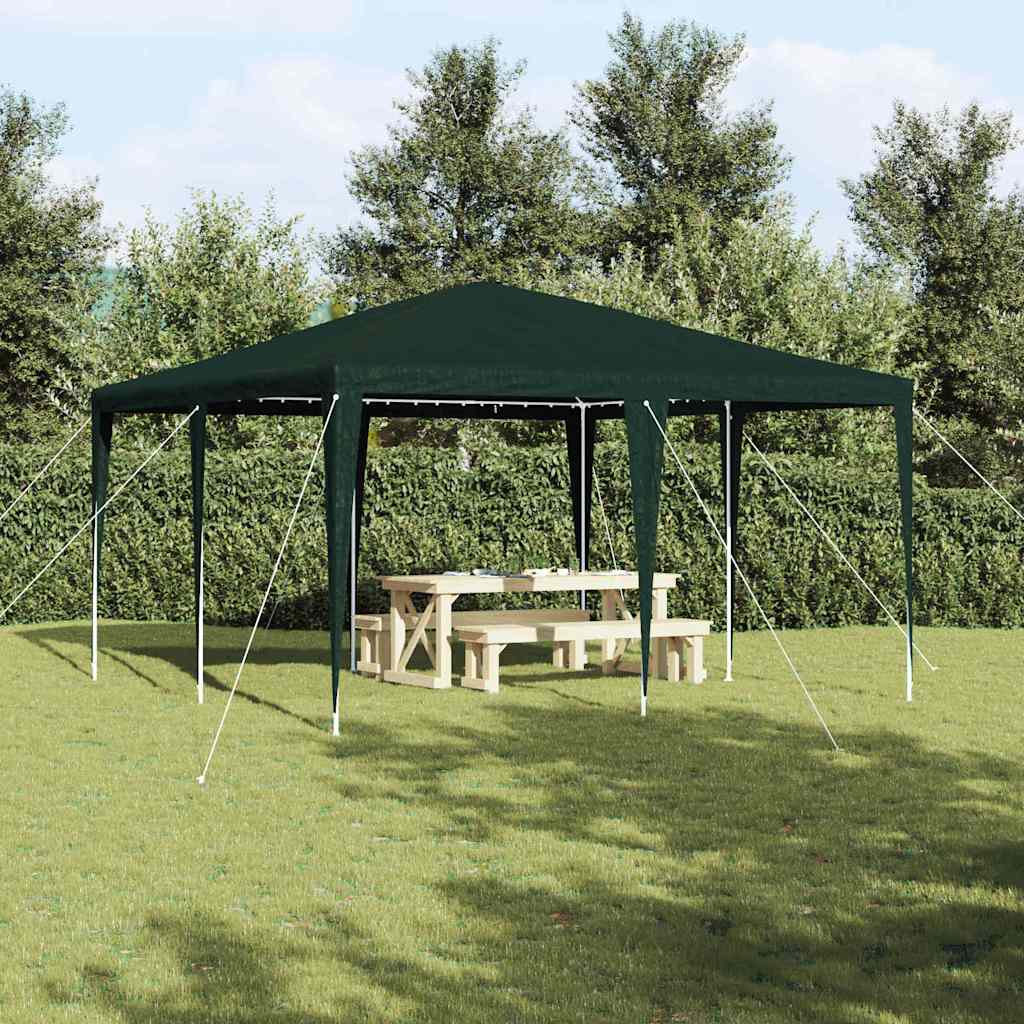 Vidaxx tente de fête verte 400 x 400 x 266 cm polyéthylène et acier
