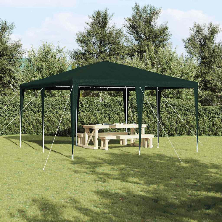 Vidaxx tente de fête verte 400 x 400 x 266 cm polyéthylène et acier