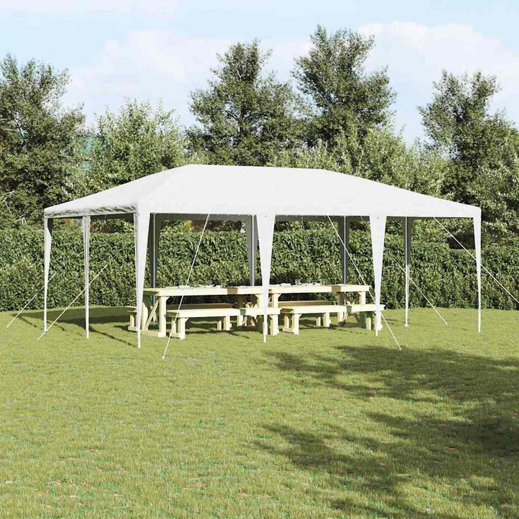 Tente de fête Vidaxx blanche 600 x 400 x 266 cm polyéthylène et acier