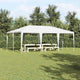 Tente de fête Vidaxx blanche 600 x 400 x 266 cm polyéthylène et acier