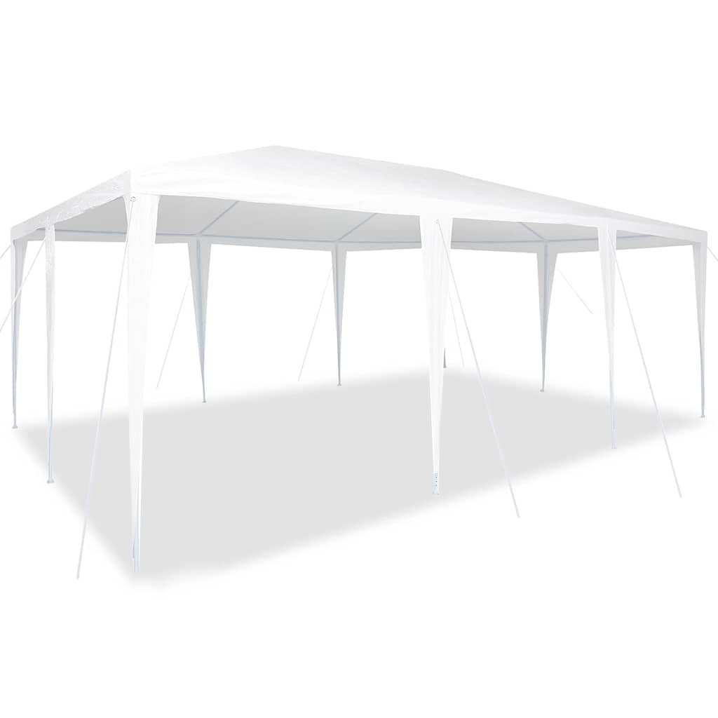 Tente de fête Vidaxx blanche 600 x 400 x 266 cm polyéthylène et acier