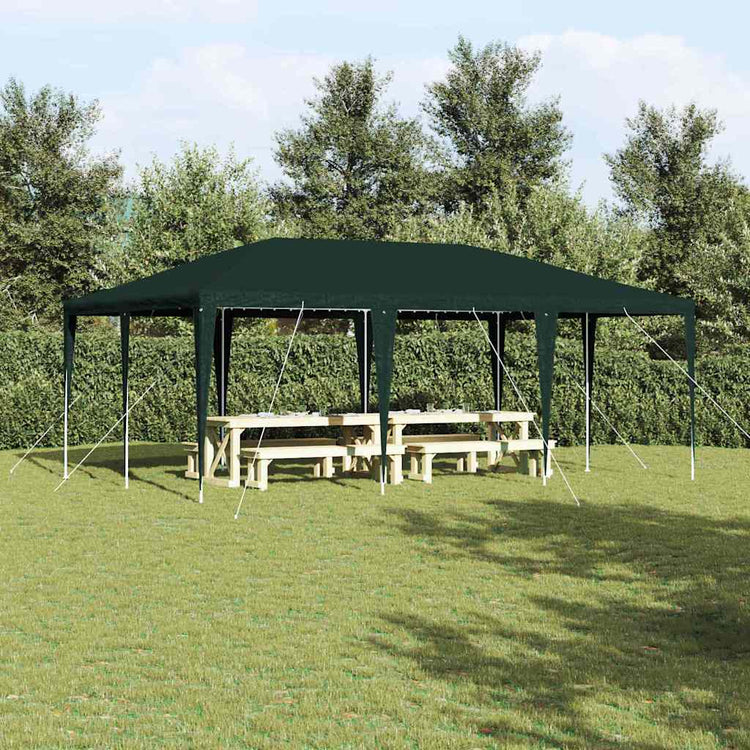 Vidaxx tente de fête verte 600 x 400 x 266 cm polyéthylène et acier