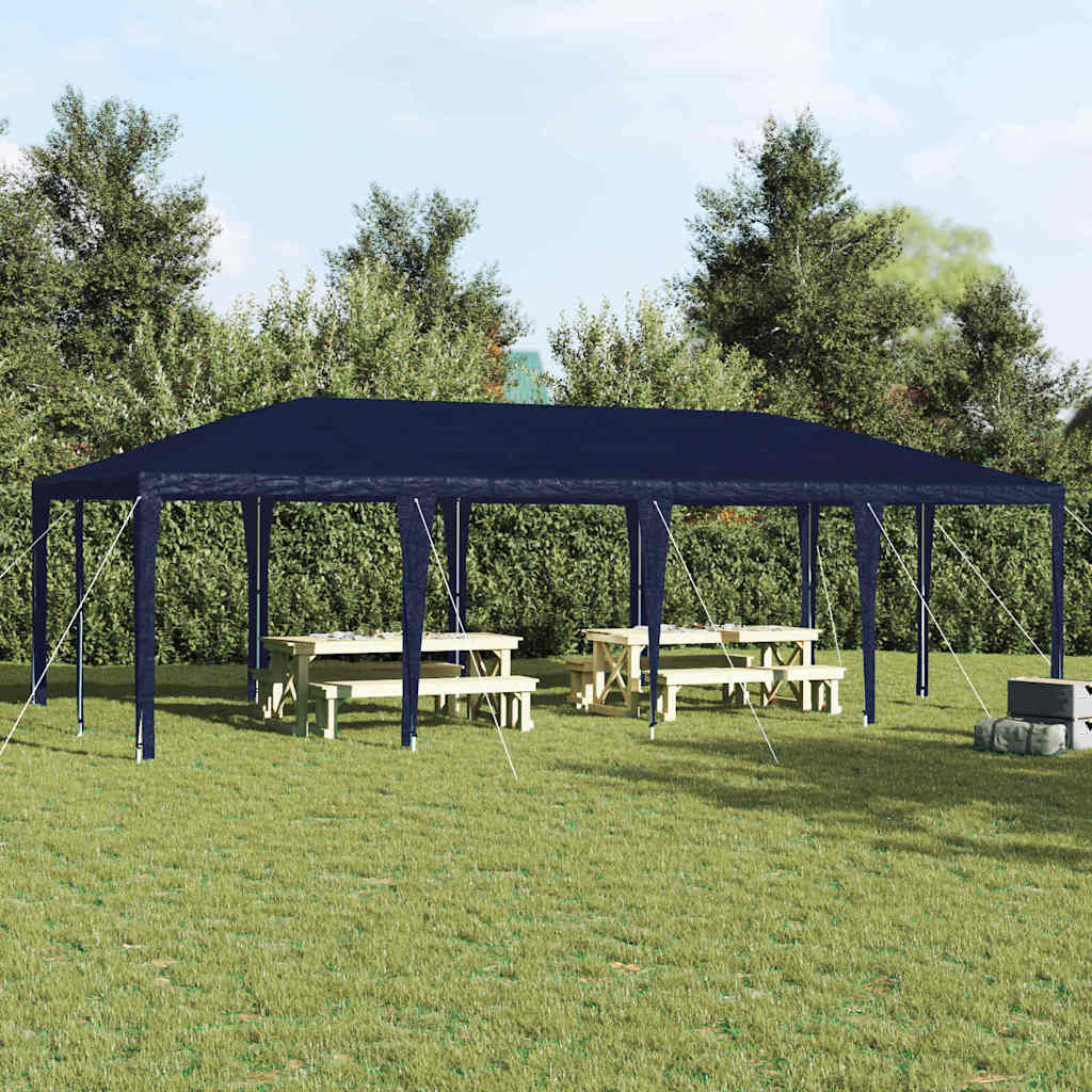 Vidaxx tente de fête bleue 800 x 400 x 266 cm polyéthylène et acier