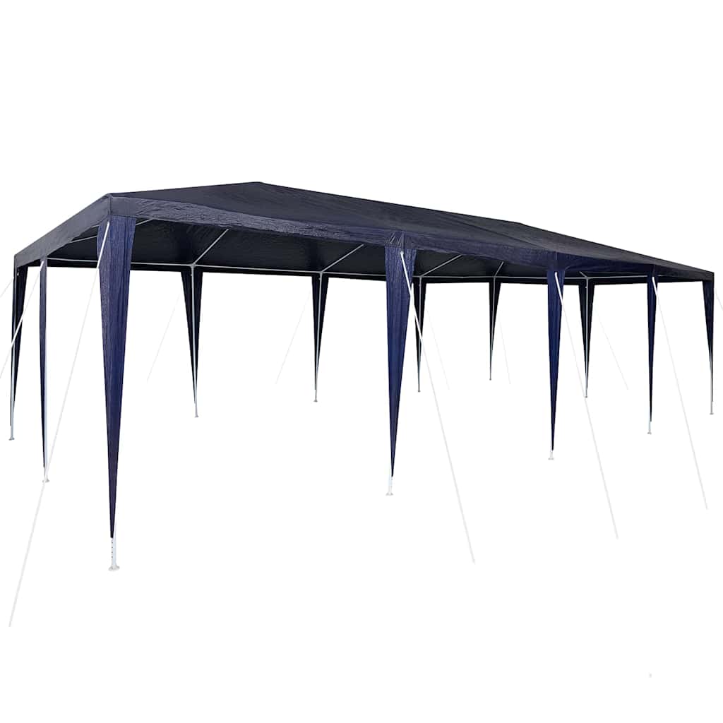 Vidaxx tente de fête bleue 800 x 400 x 266 cm polyéthylène et acier
