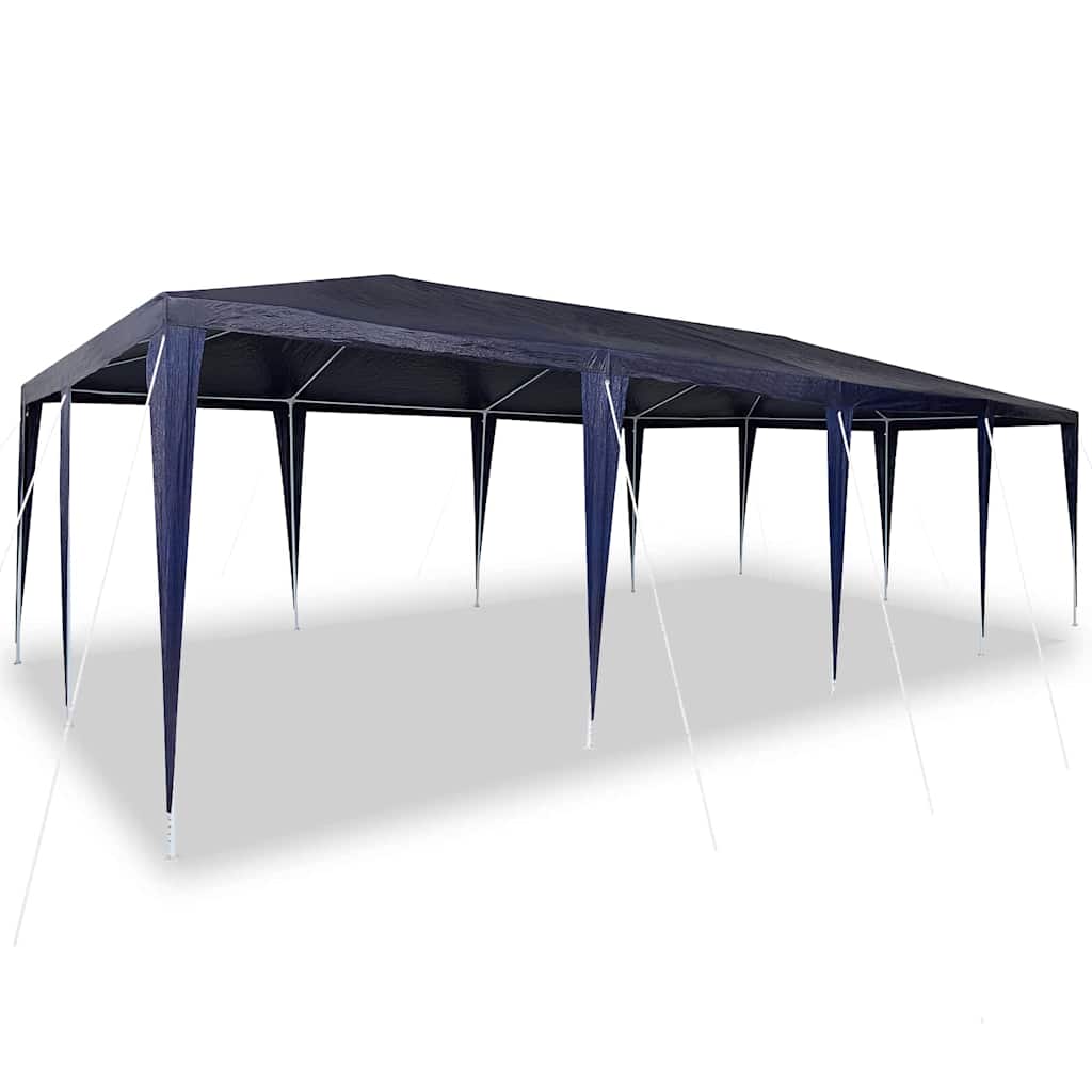 Vidaxx tente de fête bleue 800 x 400 x 266 cm polyéthylène et acier
