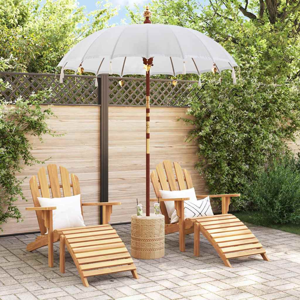 Vidaxl parasol balinais crème 190 x 190 x 260 cm