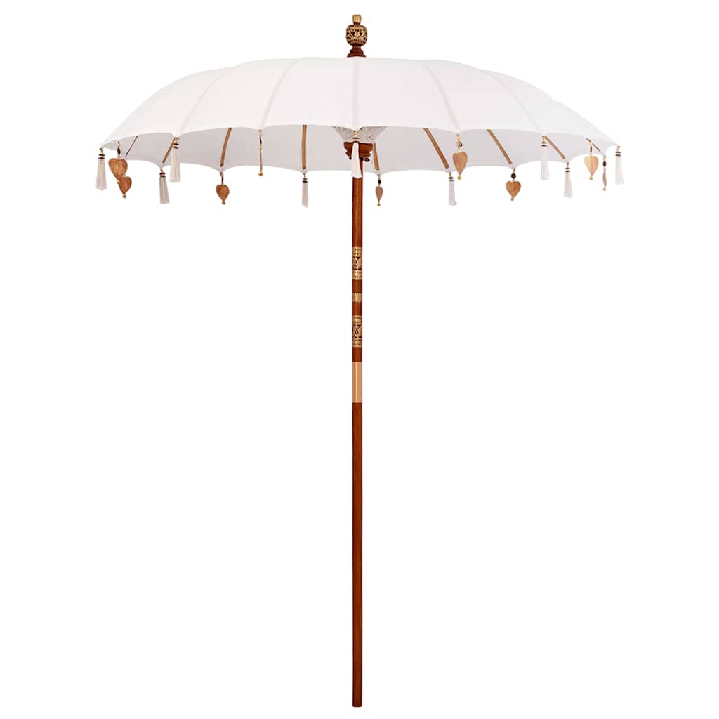 Vidaxl parasol balinais crème 190 x 190 x 260 cm