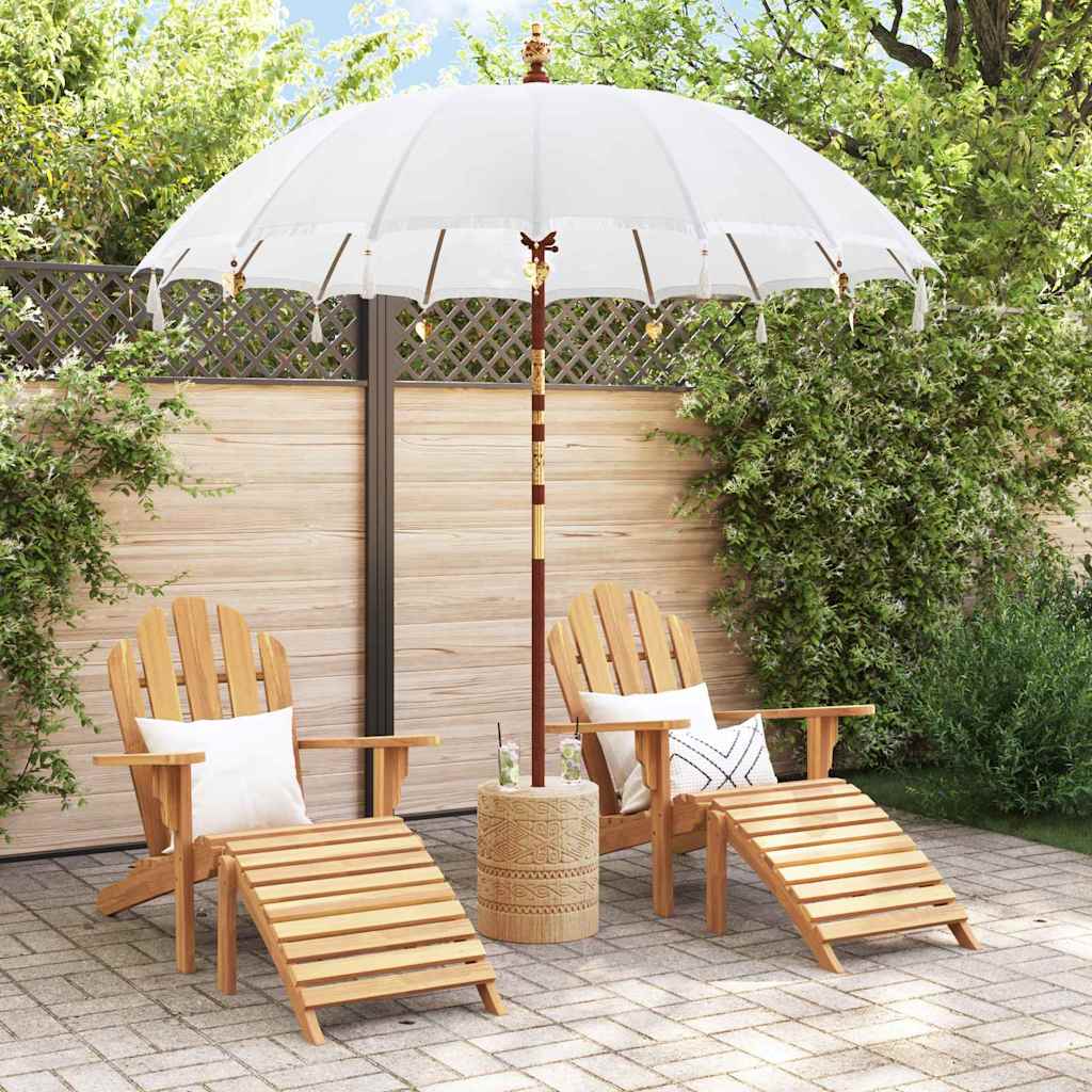 Vidaxl parasol balinais crème 220 x 220 x 260 cm