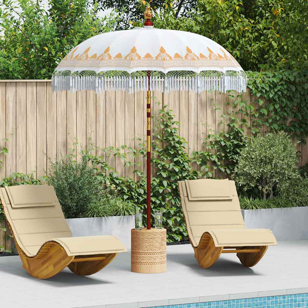 Vidaxl parasol balinais crème 190 x 190 x 260 cm
