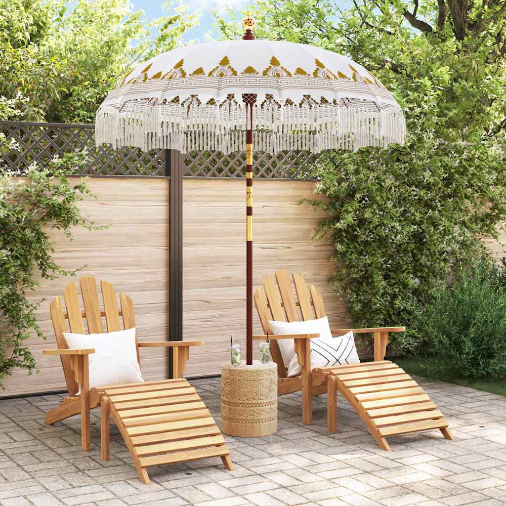 Vidaxl parasol balinais crème 190 x 190 x 260 cm
