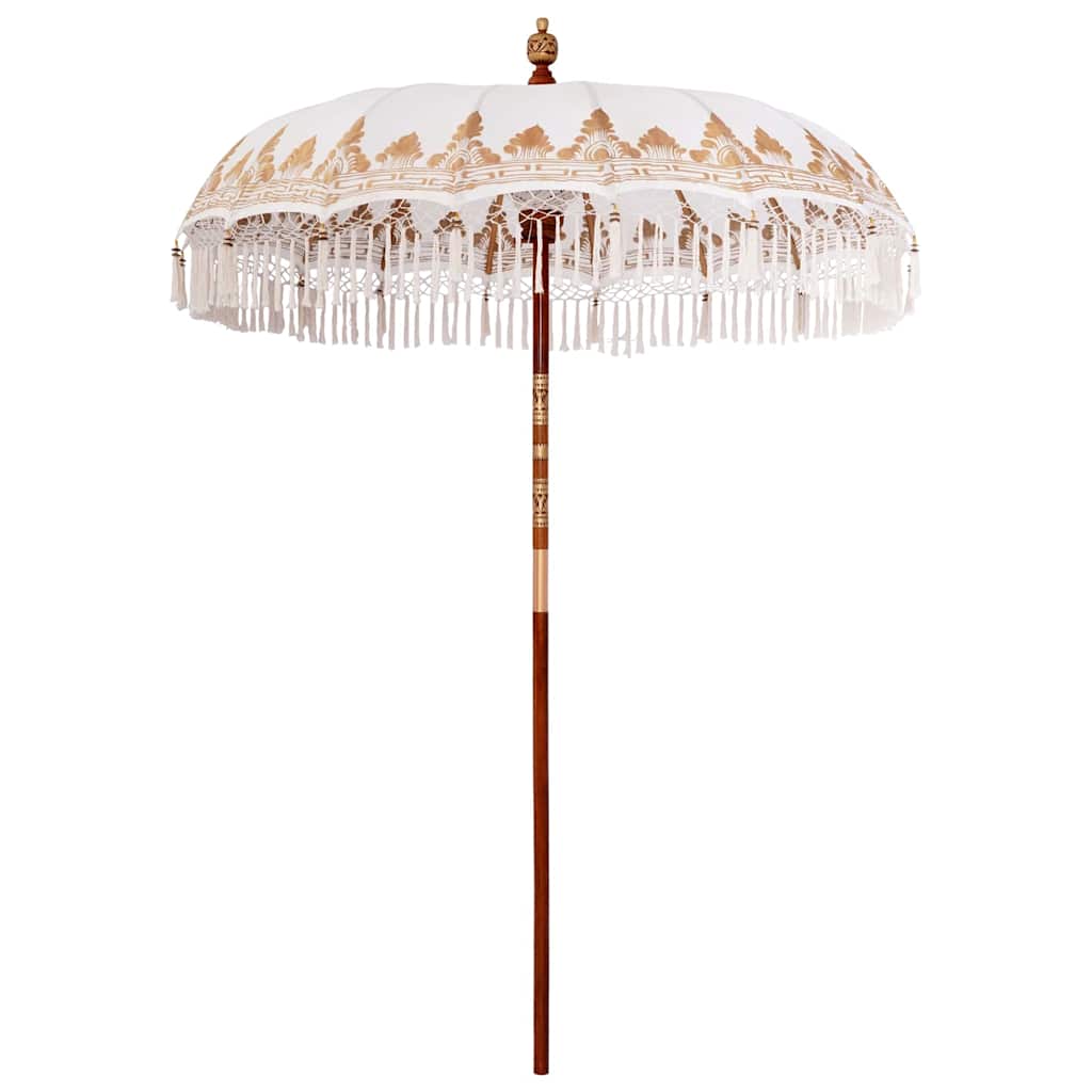 Vidaxl parasol balinais crème 190 x 190 x 260 cm