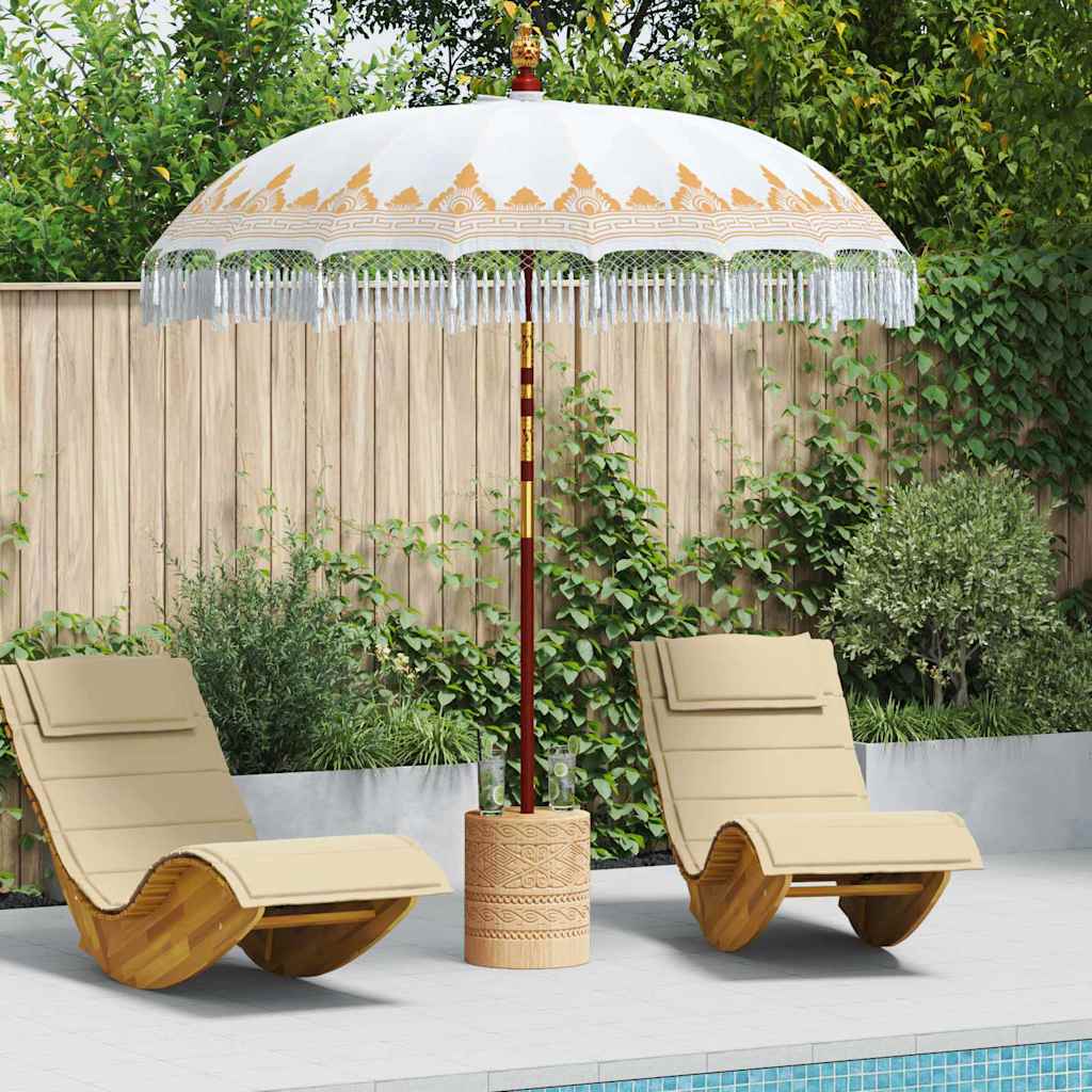 Vidaxl parasol balinais crème 215 x 215 x 260 cm