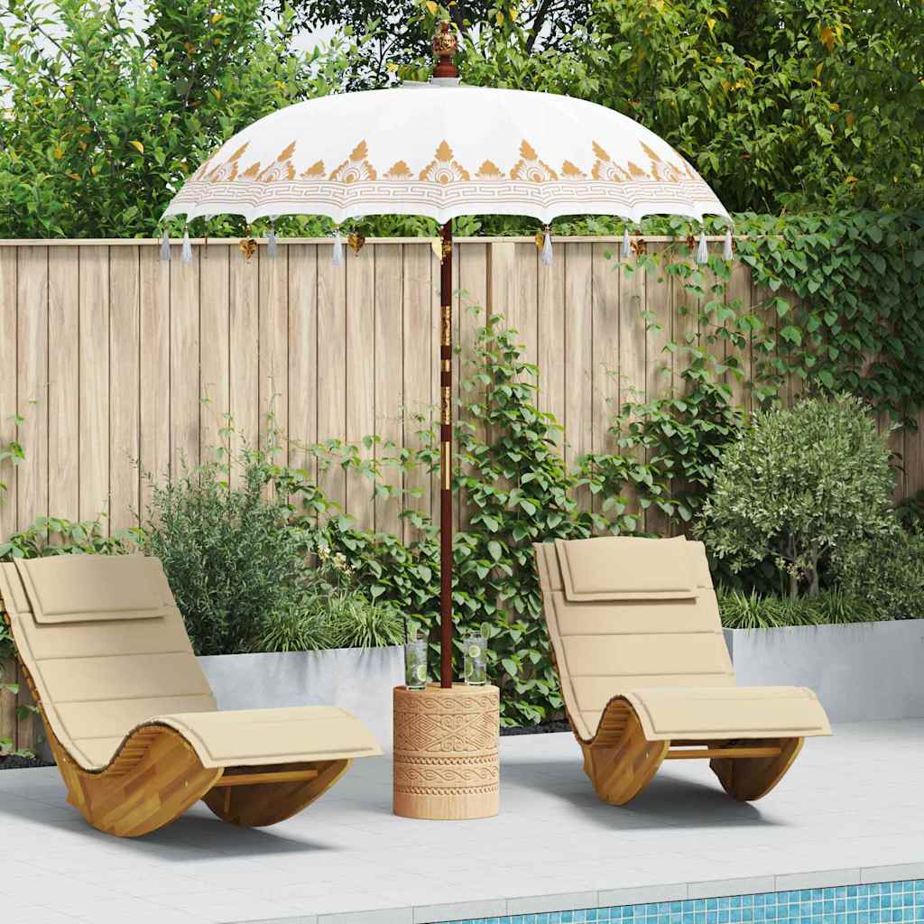 Vidaxl parasol balinais crème 185 x 185 x 260 cm