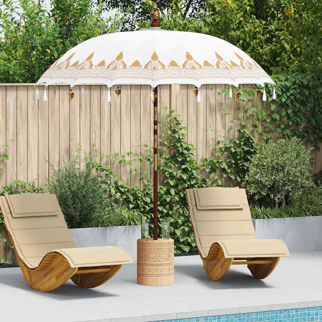 Vidaxl parasol balinais crème 215 x 215 x 260 cm