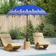 Vidaxl parasol balinais bleu 215 x 215 x 260 cm