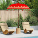 Vidaxl parasol balinais rouge 185 x 185 x 260 cm