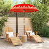 Vidaxl parasol balinais rouge 185 x 185 x 260 cm