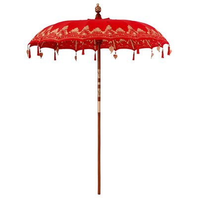 Vidaxl parasol balinais rouge 185 x 185 x 260 cm