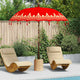 Vidaxl parasol balinais rouge 215 x 215 x 260 cm