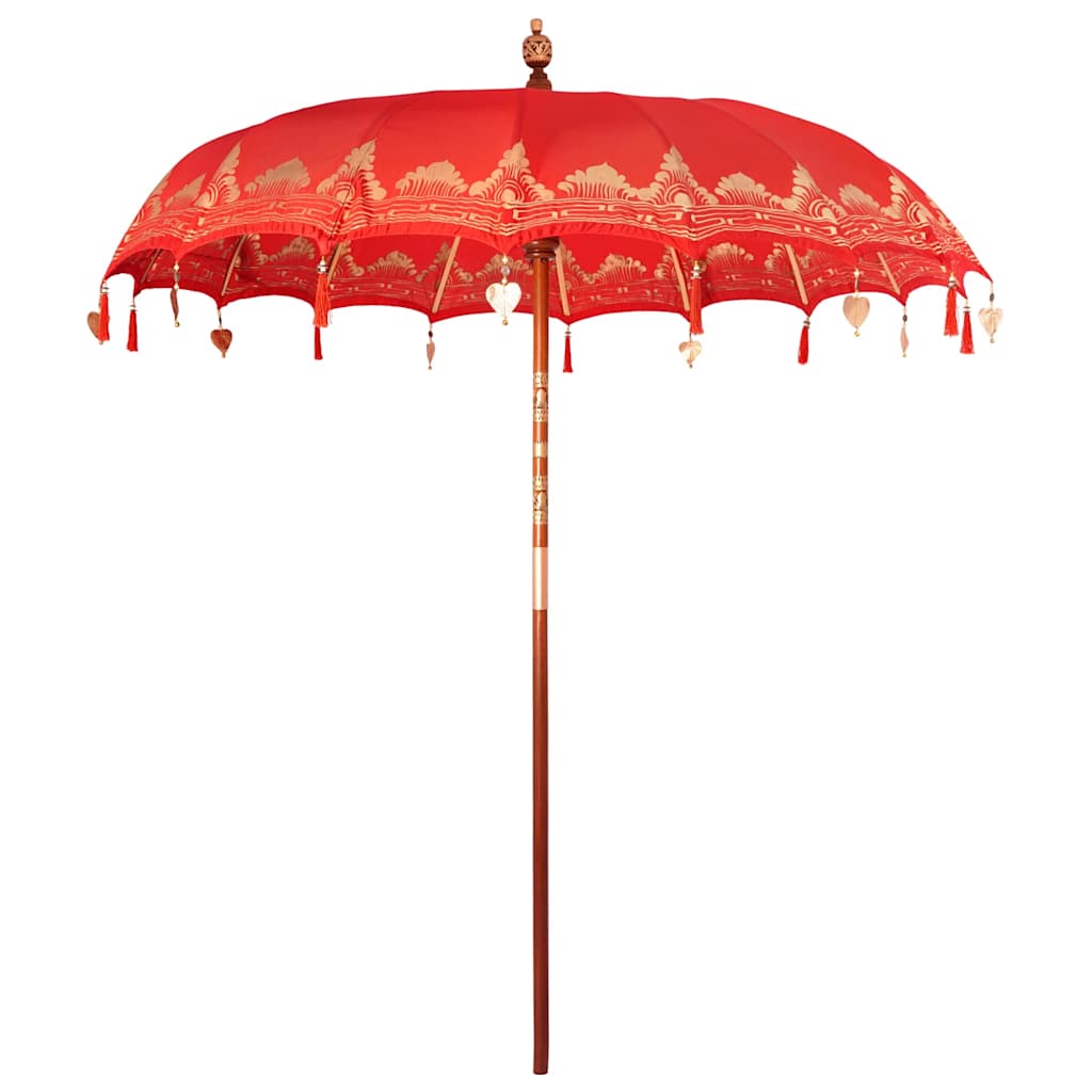 Vidaxl parasol balinais rouge 215 x 215 x 260 cm
