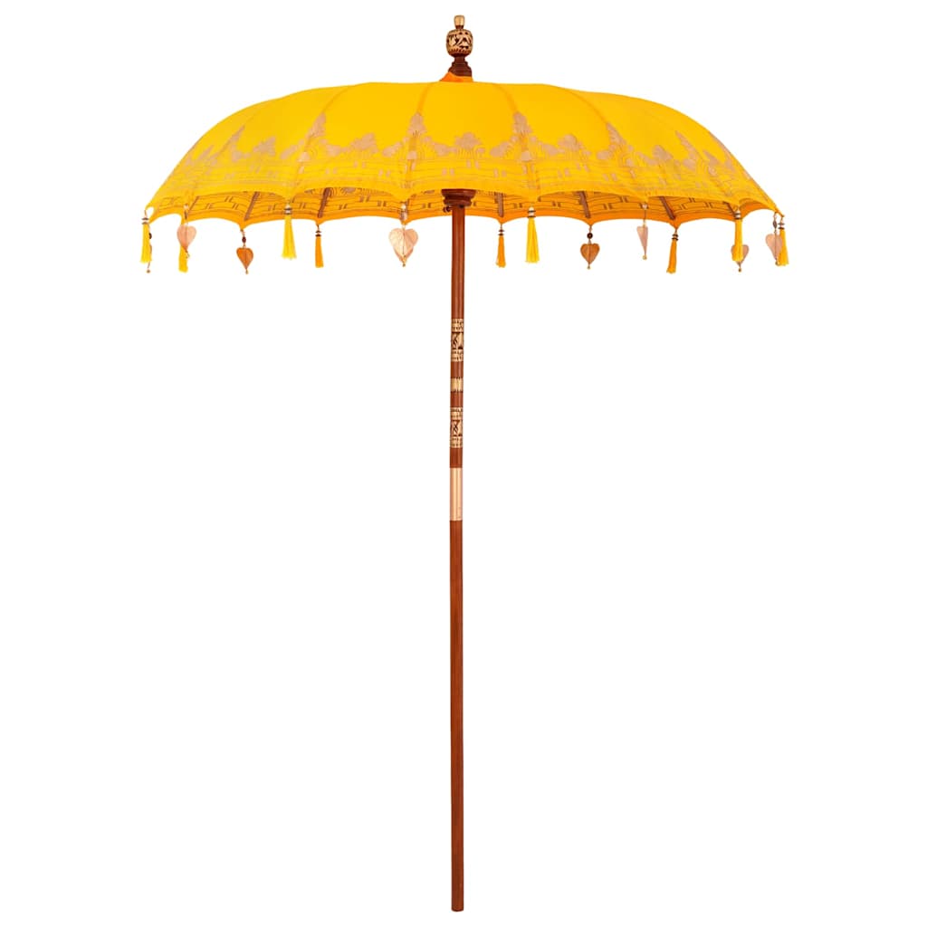Vidaxl parasol balinais jaune 185 x 185 x 260 cm
