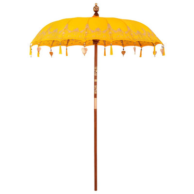 Vidaxl parasol balinais jaune 185 x 185 x 260 cm