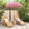 Vidaxl parasol balinais rose 185 x 185 x 260 cm