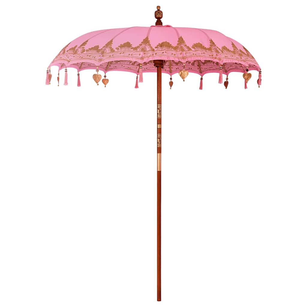 Vidaxl parasol balinais rose 185 x 185 x 260 cm