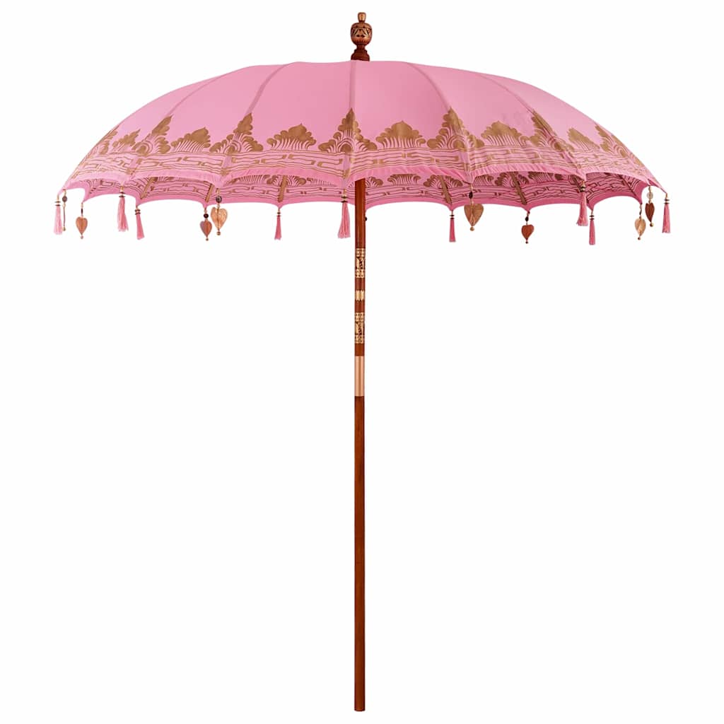 Vidaxl parasol balinais rose 215 x 215 x 260 cm
