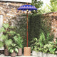 Vidaxl parasol balinais bleu 125 x 125 x 260 cm