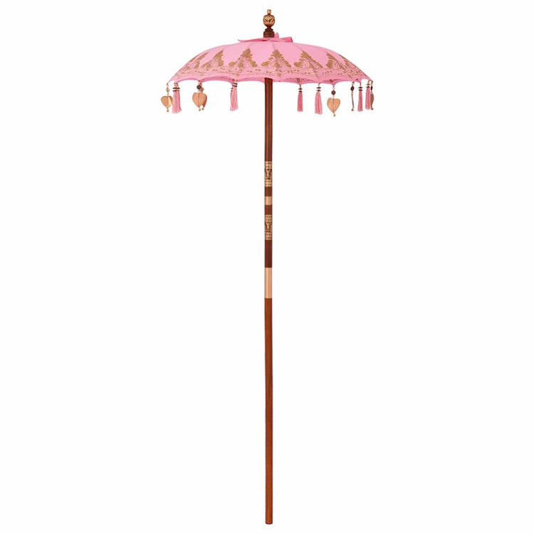 Vidaxl parasol balinais rose 125 x 125 x 260 cm