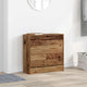 Vidaxxl armoire à chaussures avec étagère vieux bois 60 x 21 x 57 cm bois traité