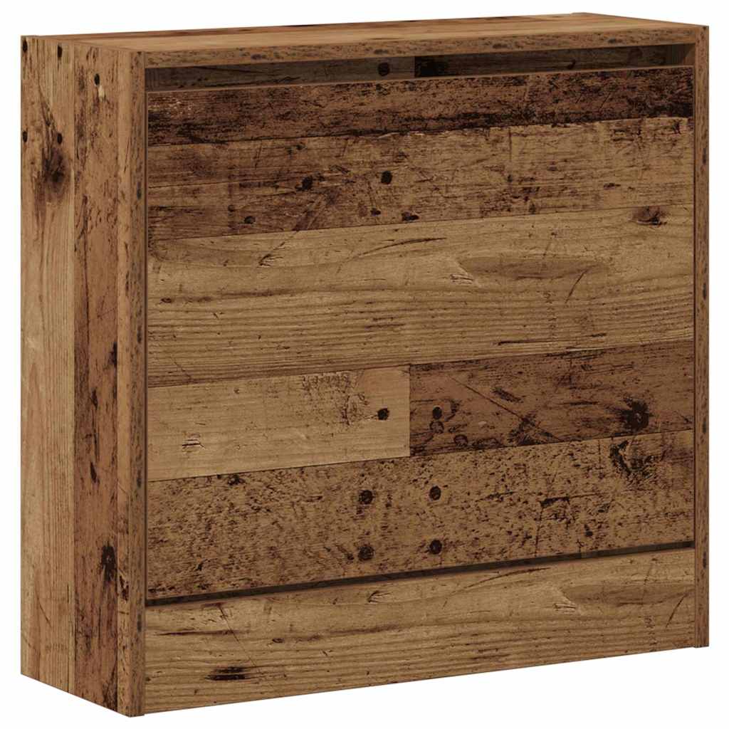 Vidaxxl armoire à chaussures avec étagère vieux bois 60 x 21 x 57 cm bois traité
