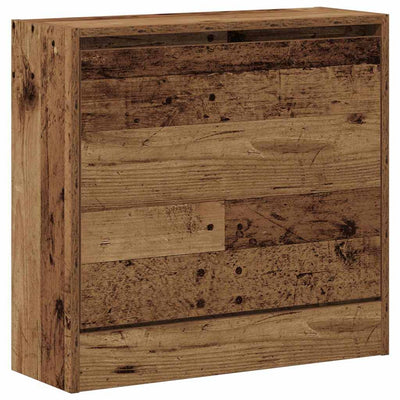 Vidaxxl armoire à chaussures avec étagère vieux bois 60 x 21 x 57 cm bois traité