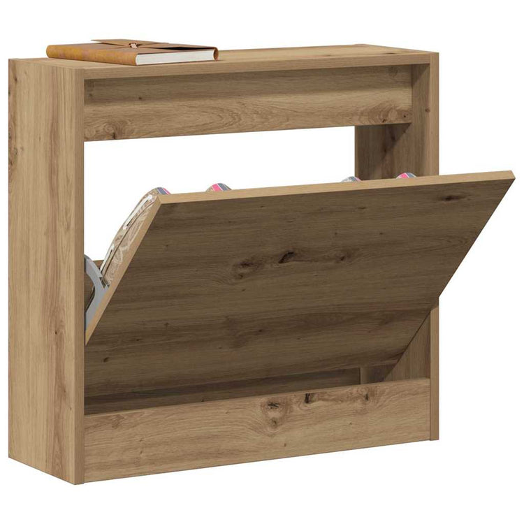 Vidaxx meuble à chaussures chêne artisanal 60 x 21 x 57 cm bois d'ingénierie
