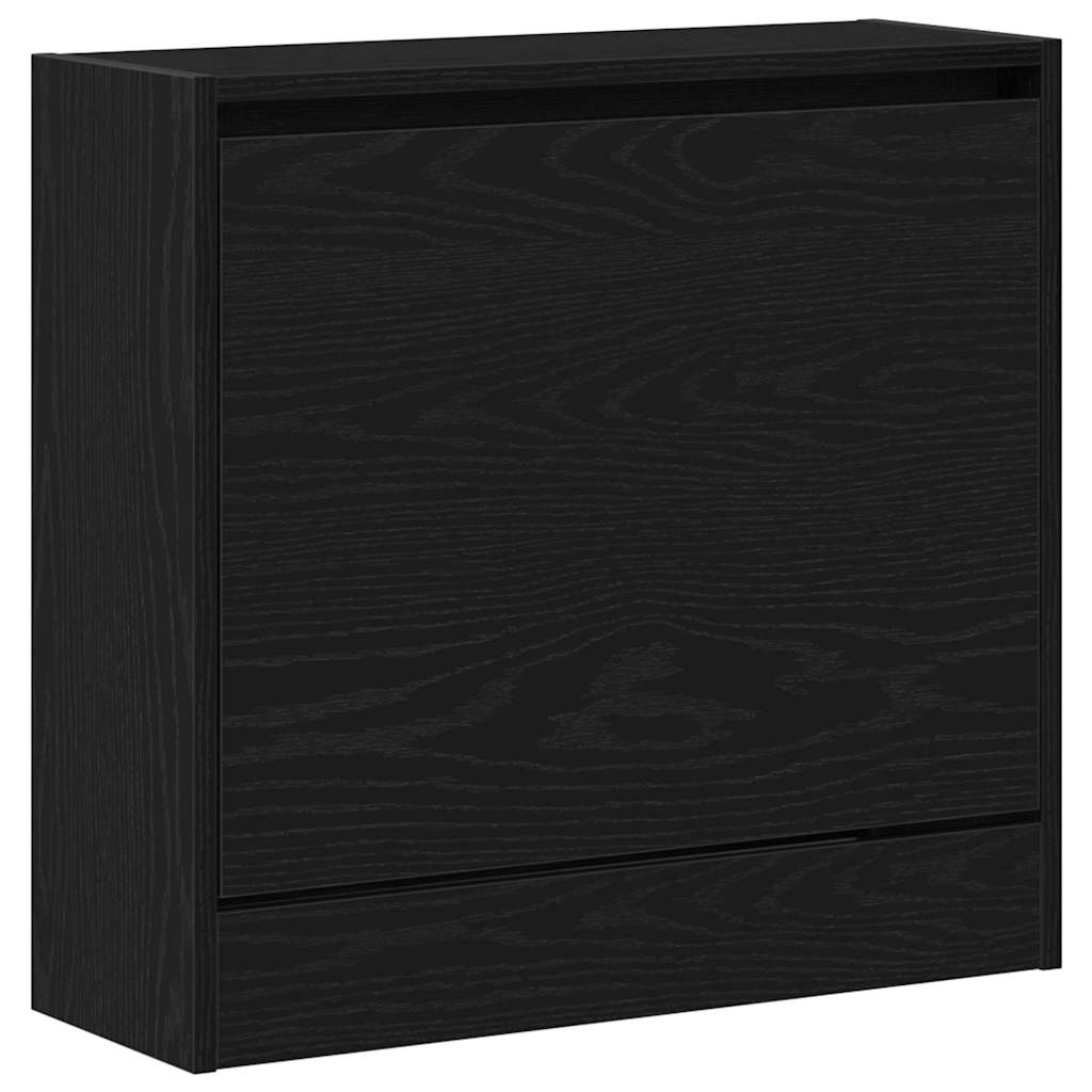 Vidaxx meuble à chaussures avec étagère chêne noir 60 x 21 x 57 cm bois d'ingénierie