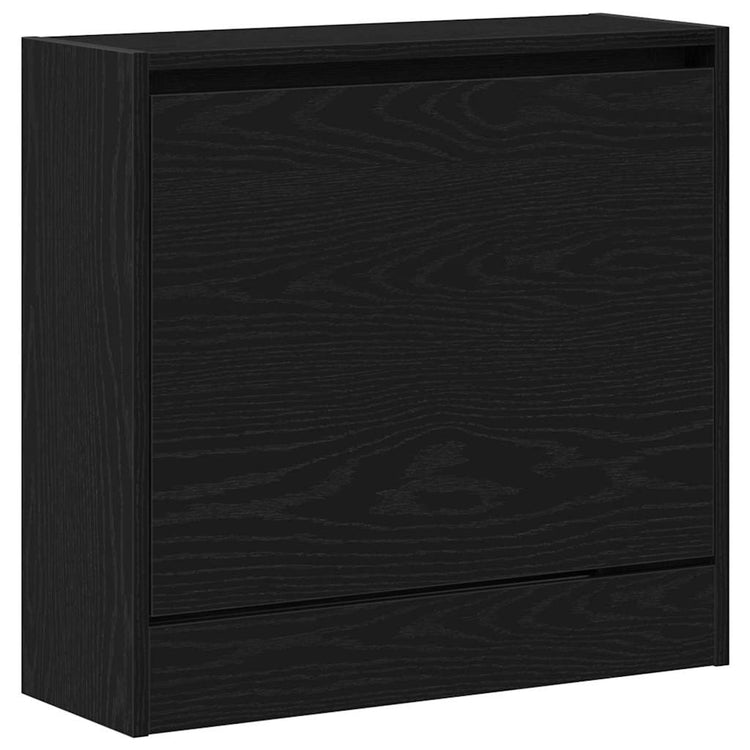 Vidaxx meuble à chaussures avec étagère chêne noir 60 x 21 x 57 cm bois d'ingénierie