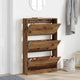 Vidaxxl armoire à chaussures avec étagère vieux bois 80 x 21 x 125,5 cm bois traité