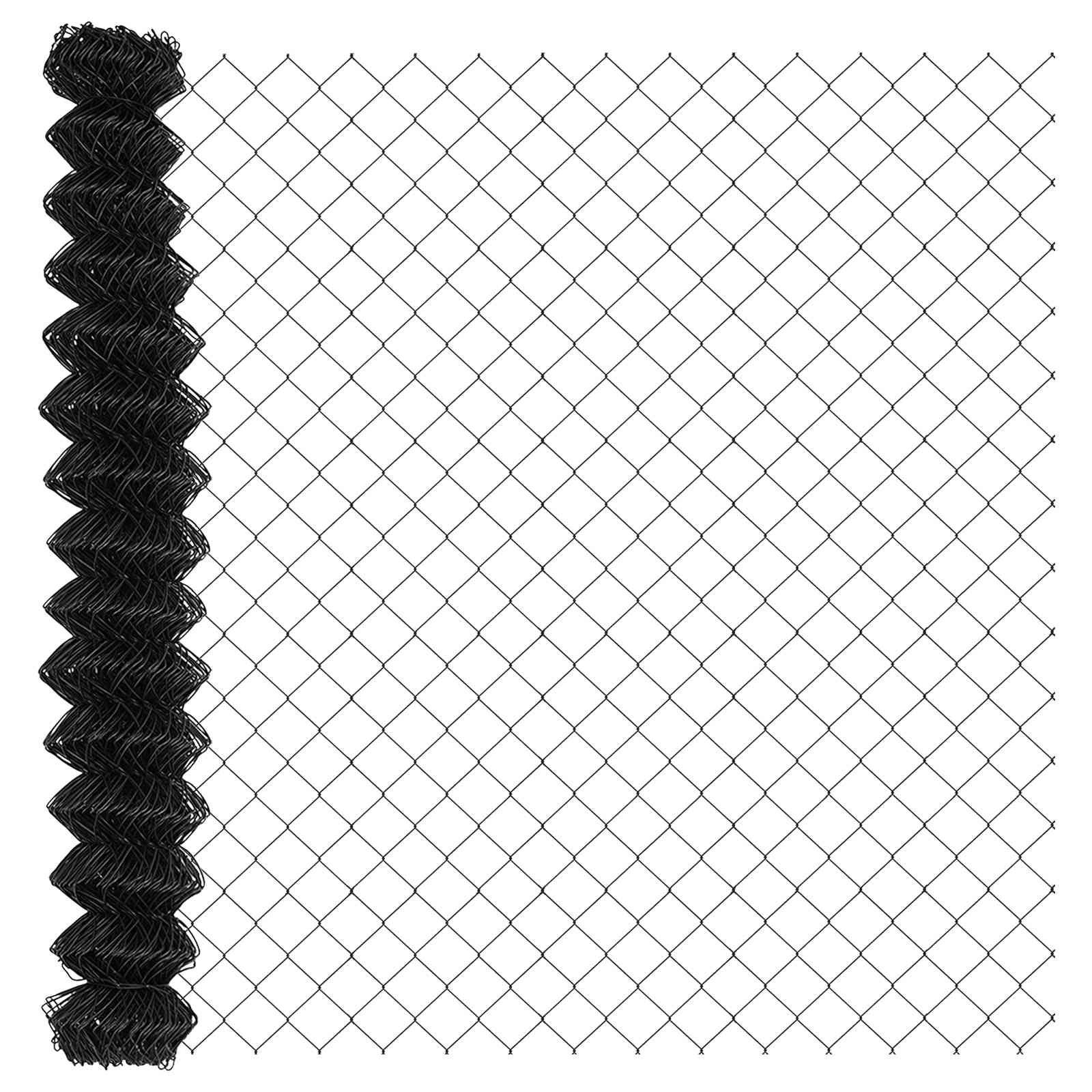 Vidaxl clôture à mailles de chaîne gris 10 x 1,5 m acier