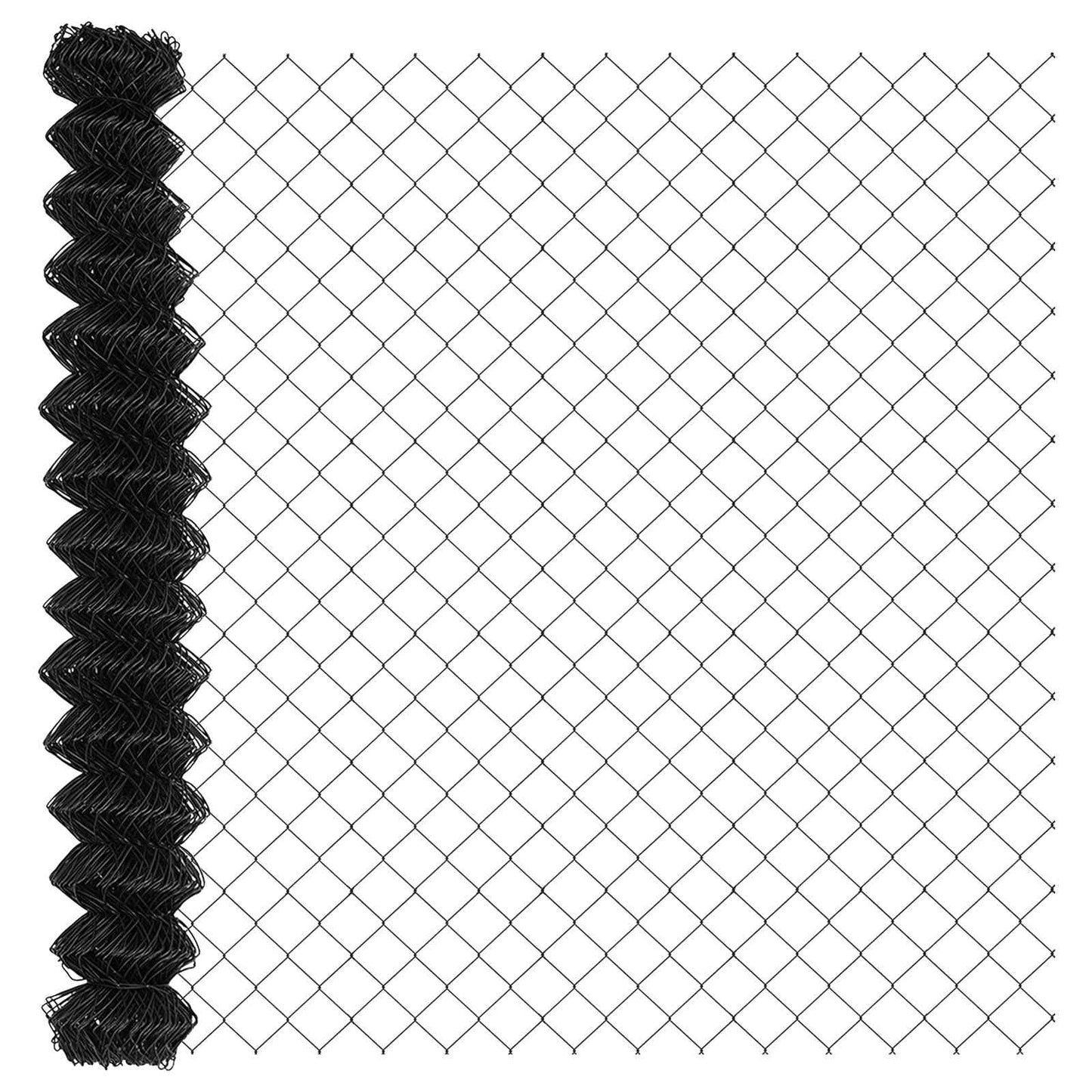Vidaxl clôture à mailles de chaîne gris 10 x 1,6 m acier