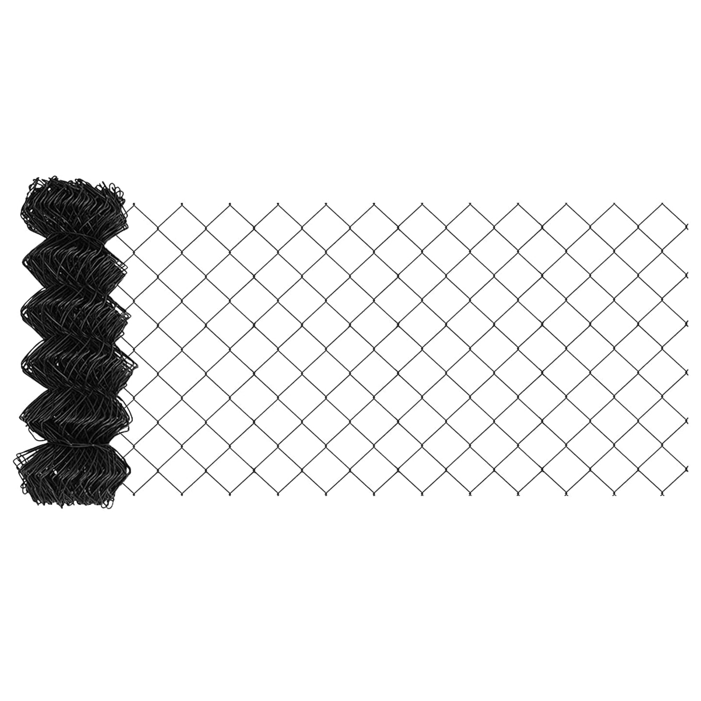 Vidaxl clôture à mailles de chaîne gris 25 x 0,8 m acier