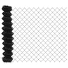 Vidaxl clôture à mailles de chaîne gris 25 x 1,4 m acier