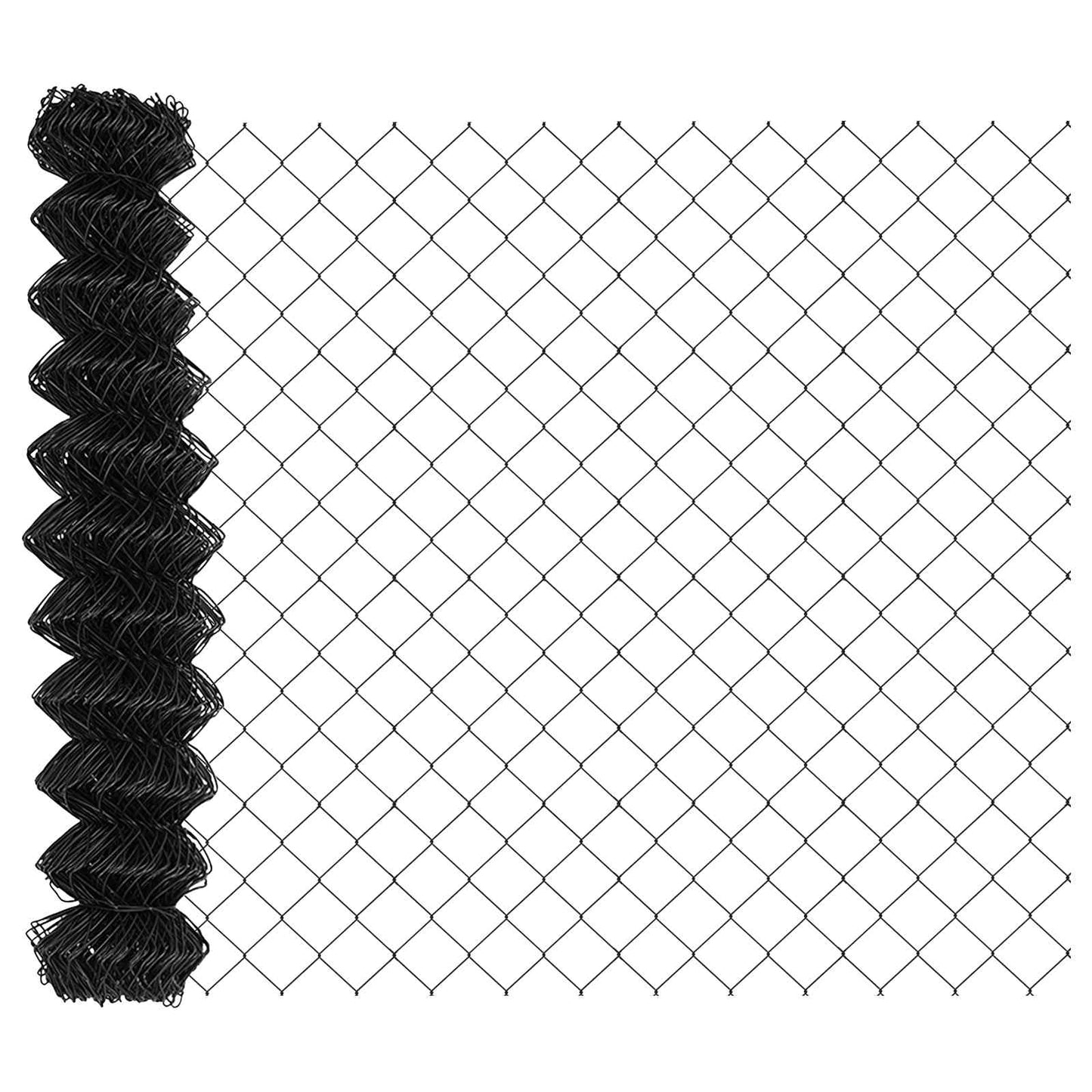 Vidaxl clôture à mailles de chaîne gris 25 x 1,4 m acier
