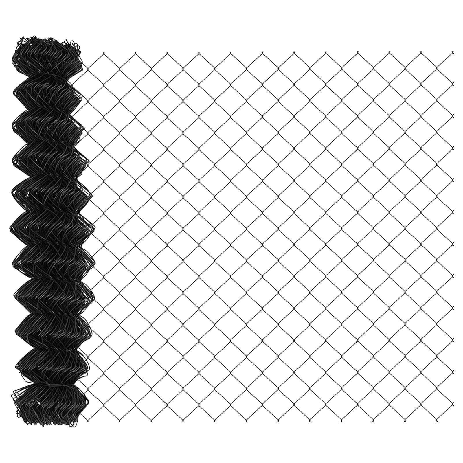 Vidaxl clôture à mailles de chaîne gris 25 x 1,4 m acier