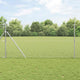 Vidaxl clôture à mailles de chaîne argent 10 x 1 m en acier galvanisé